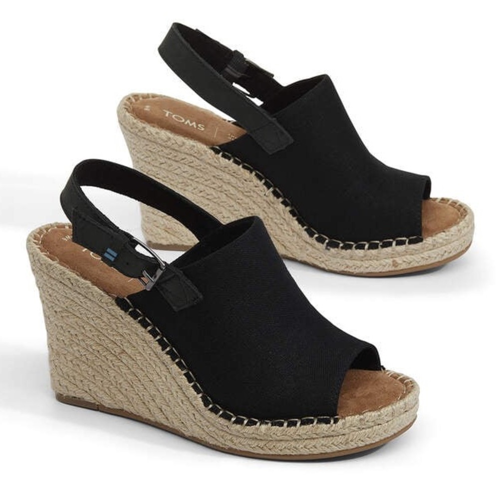 NWT TOMS Monica Wedge Heel